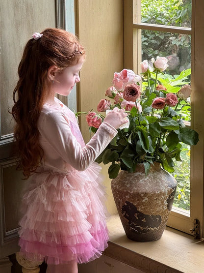 -スパンコールチュール長袖ドレスワンピース【mh0011216】 - mamahalo shop - 長袖ワンピース -  べビー服 - 子供服 - 男の子 - 女の子