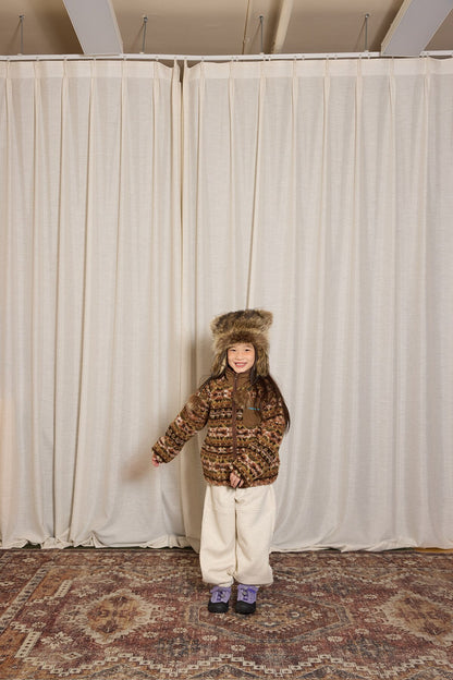 yummy&rocky | Imitation Lambswool Zipper Shirt スタンドカラーボアジップシャツ【mh0020098】