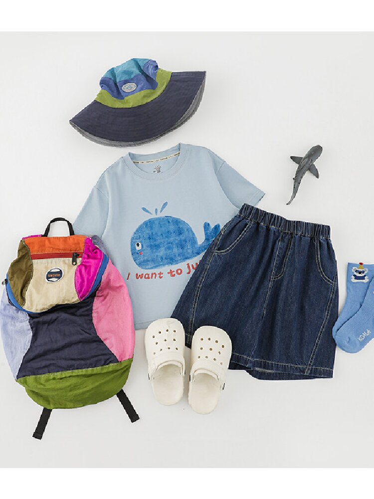 Cute Animal Graphic Cotton T-shirt アニマル プリント コットン Tシャツ【mh0012741】