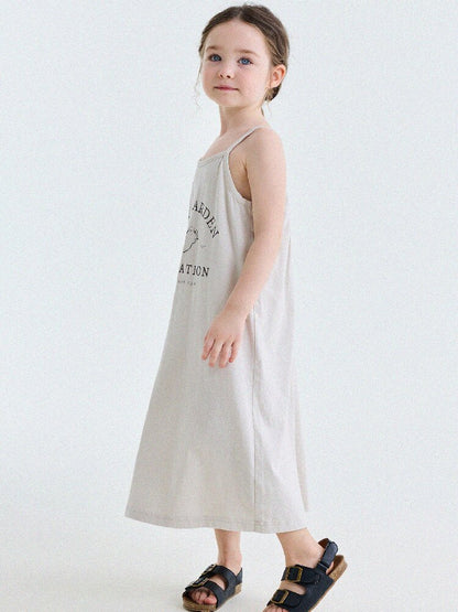 Vintage Printed Cotton Sundress ラッフル キャミソールワンピース【mh0013201】