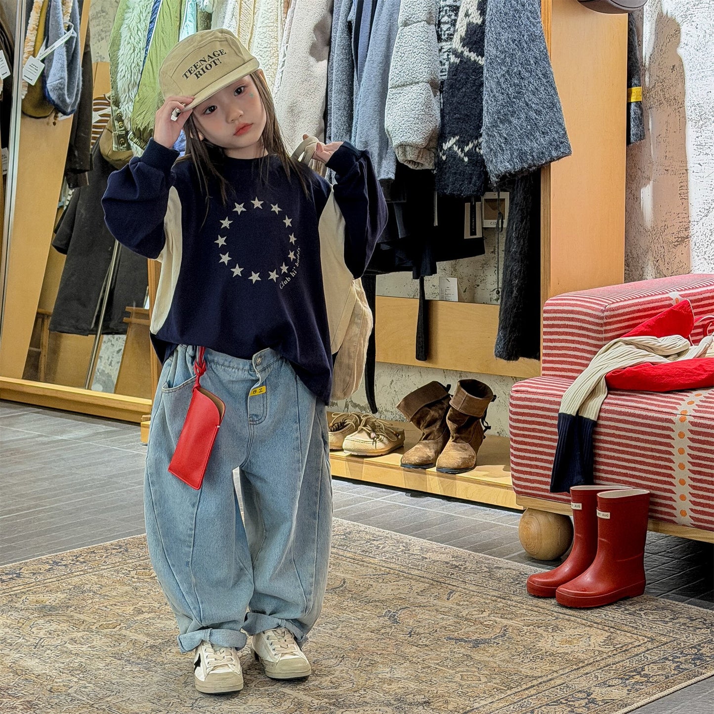 Spring Denim Tapered Pants デニム テーパードパンツ【mh0012082】