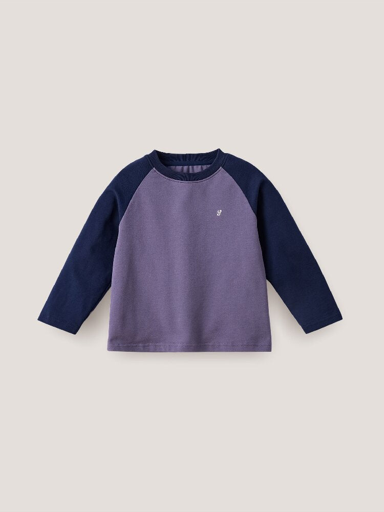 キッズ ジュニア バイカラー ラグラン Tシャツ【mh0014259】