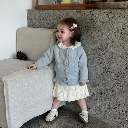 -クロシェ編みフリルニットンツインスカート【mh0011144】 - mamahalo shop - スカート -  べビー服 - 子供服 - 男の子 - 女の子