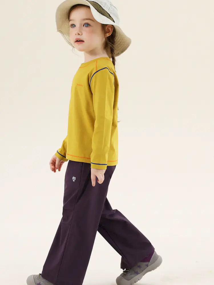 -切り替えステッチ長袖Tシャツ【mh0011300】 - mamahalo shop - 長袖Tシャツ -  べビー服 - 子供服 - 男の子 - 女の子