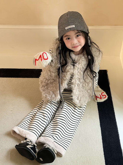 フェイクファーベスト | 中綿入り | プリンセスラインボアトップス【mh0011470】