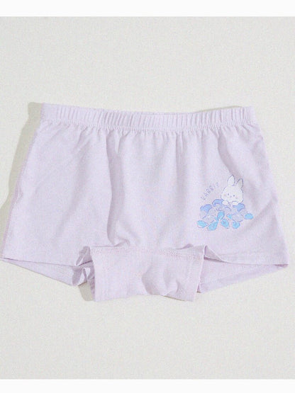 Girls' Cartoon Breathable Boxer Shorts ボタニカルプリント ボクサーパンツ【mh0013205】