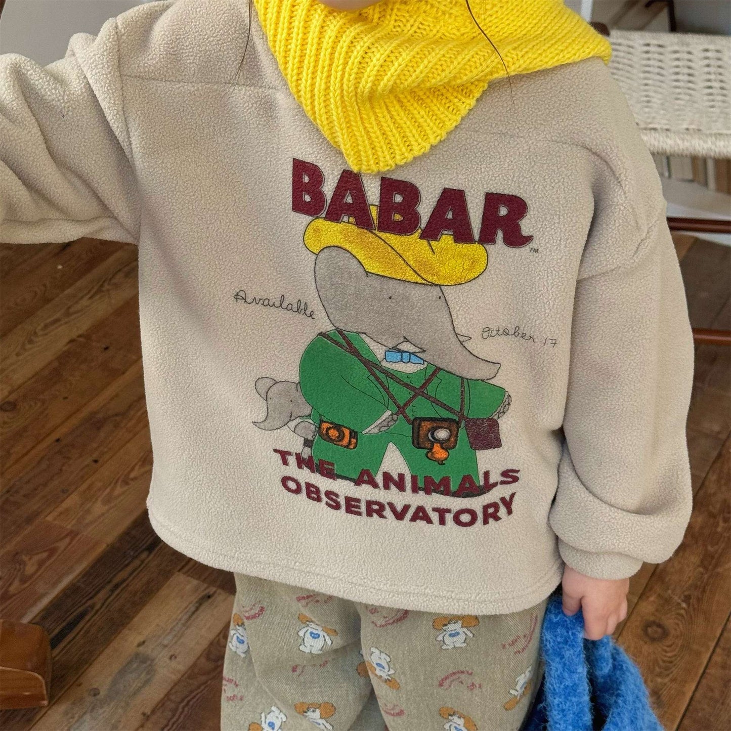 長袖フリーススウェット プリント トレーナー ゆるシルエット【mh0011435】