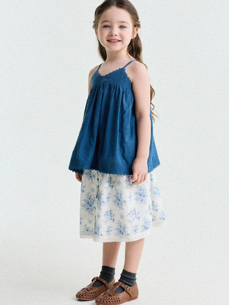French Floral Lace Cotton Skirt レース ショートスカート【mh0013204】