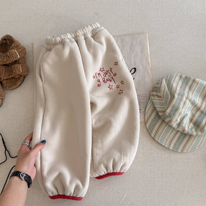 -裏起毛スウェットパンツ ロングパンツ 暖か長ズボン カジュアル【mh0011405】 - mamahalo shop - ロングパンツ・スウェットパンツ -  べビー服 - 子供服 - 男の子 - 女の子