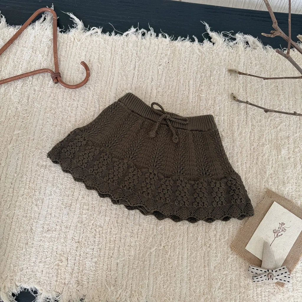 -クロシェ編みフリルニットンツインスカート【mh0011144】 - mamahalo shop - スカート -  べビー服 - 子供服 - 男の子 - 女の子