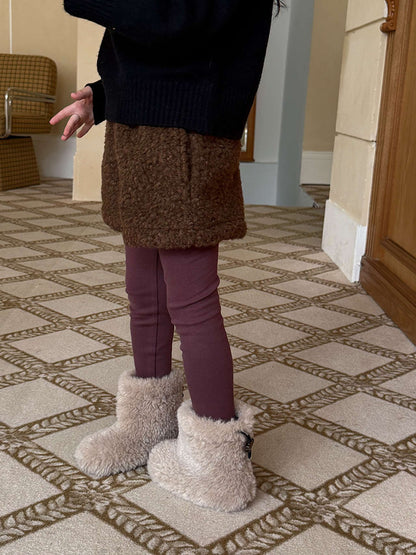 もこもこボアショートパンツ 裏地付き 秋冬 防寒 ボアパンツ【mh0011453】