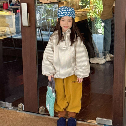 -フリーススウェットパンツ ルーズシルエット あったか長ズボン【mh0011423】 - mamahalo shop - ロングパンツ・スウェットパンツ -  べビー服 - 子供服 - 男の子 - 女の子