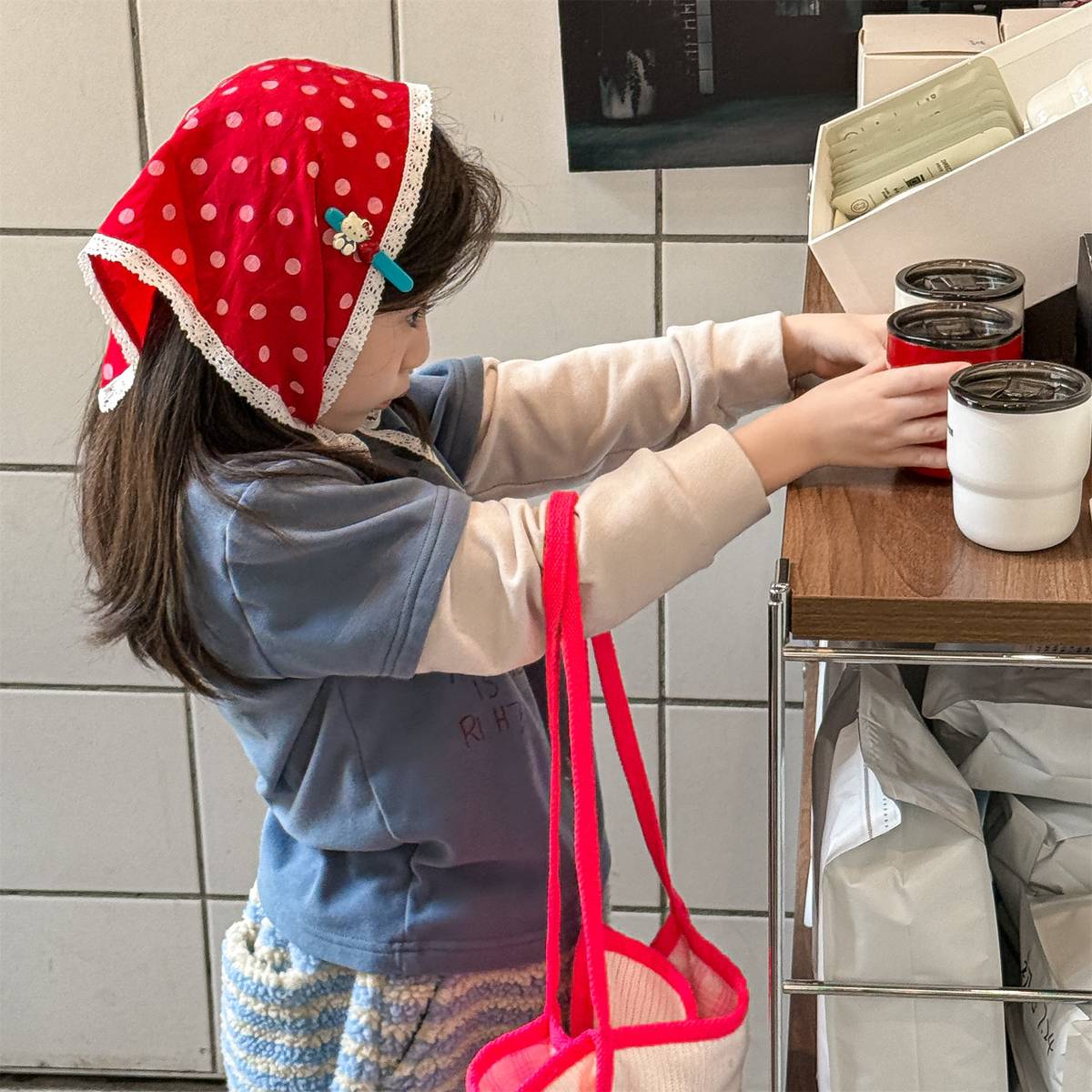 -長袖Tシャツ 裏起毛 ハイネック ドッグプリント インナー【mh0011417】 - mamahalo shop - 長袖Tシャツ -  べビー服 - 子供服 - 男の子 - 女の子