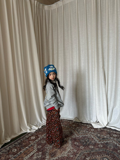 yummy&rocky | Star Print Cotton Corduroy Pants 星柄コーデュロイストレートパンツ【mh0020101】