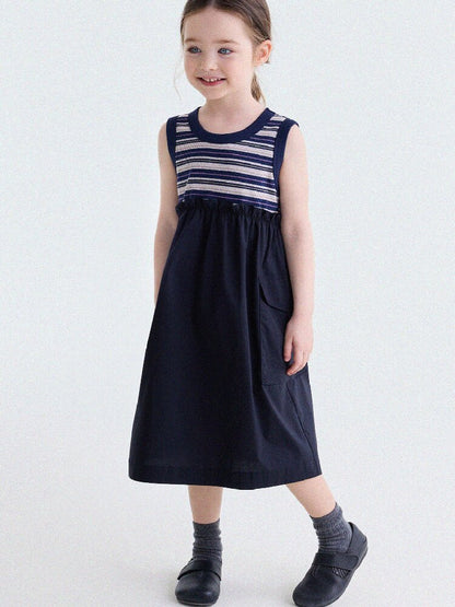 Cargo Pocket Cotton Dress ワークテイスト ノースリーブワンピース【mh0013195】