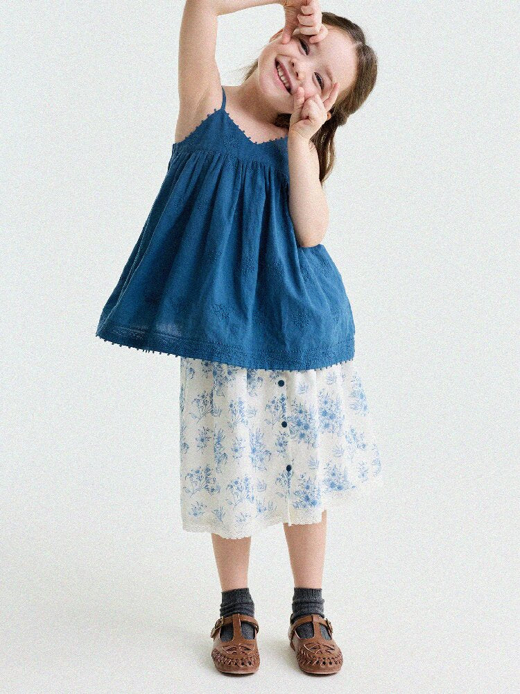 French Floral Lace Cotton Skirt レース ショートスカート【mh0013204】