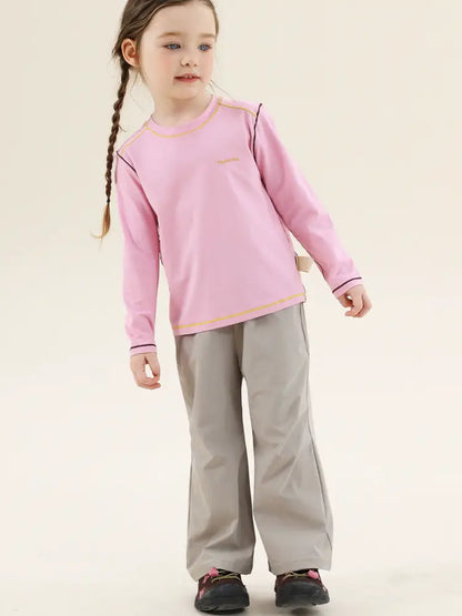 -切り替えステッチ長袖Tシャツ【mh0011300】 - mamahalo shop - 長袖Tシャツ -  べビー服 - 子供服 - 男の子 - 女の子