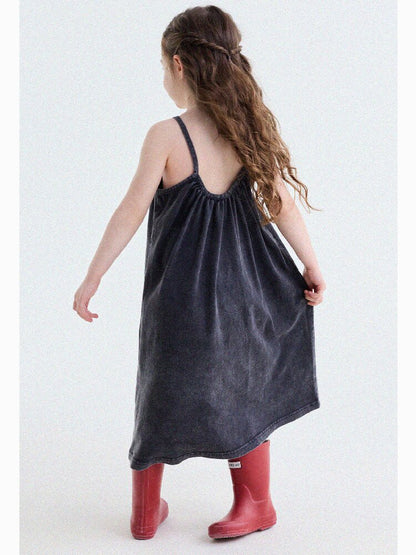 Vintage Printed Cotton Sundress ラッフル キャミソールワンピース【mh0013201】