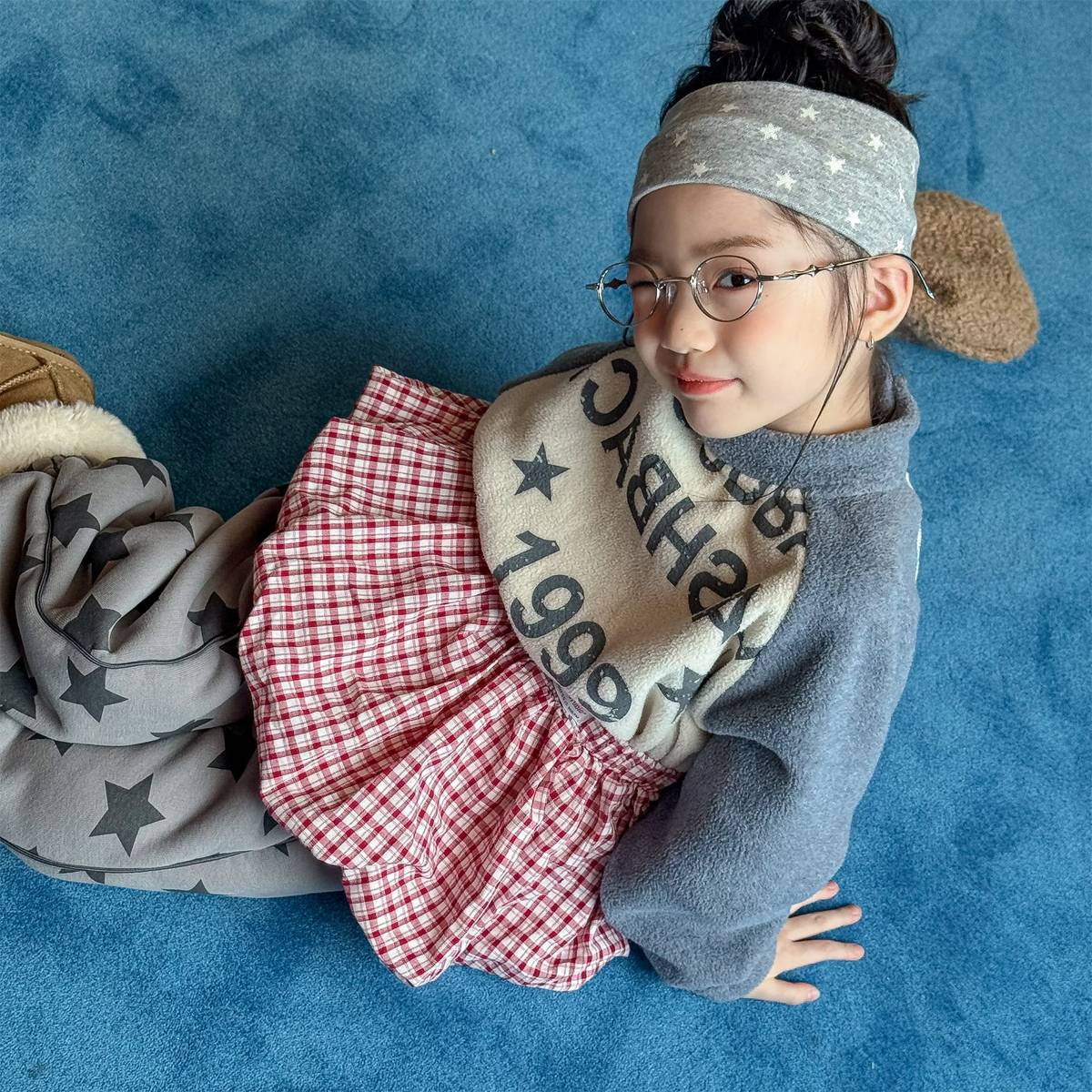 -長袖Tシャツ フリース素材 ラグラン袖 プリントロゴ ハイネック【mh0011410】 - mamahalo shop - 長袖Tシャツ -  べビー服 - 子供服 - 男の子 - 女の子