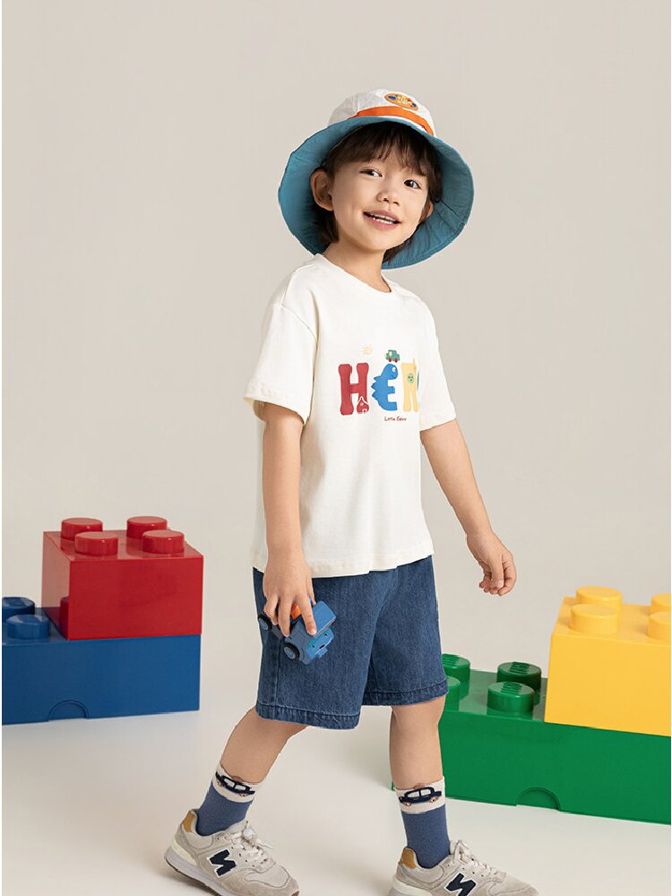 Graphic Explorer Hero Tシャツ デニムショートパンツ セットアップ【mh0012730】