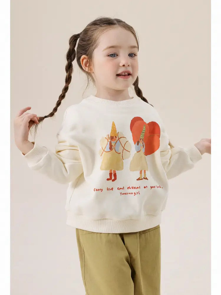 -アニマルプリント長袖スウェットトレーナー【mh0011297】 - mamahalo shop - トレーナー・フーディ -  べビー服 - 子供服 - 男の子 - 女の子