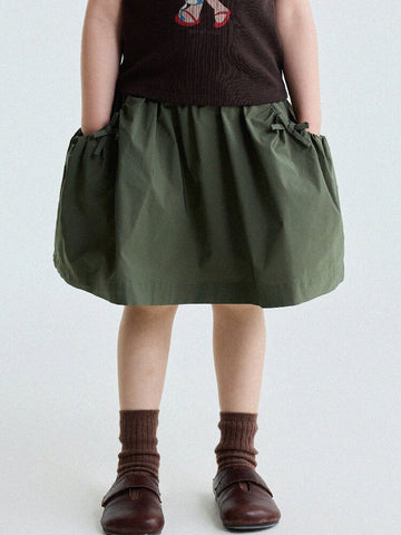 Bow Detail Culottes ギャザー キュロットスカート【mh0013181】