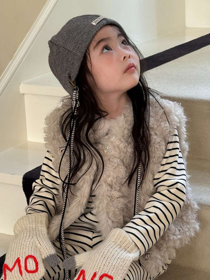 フェイクファーベスト | 中綿入り | プリンセスラインボアトップス【mh0011470】