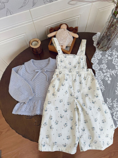 Lace Bow Cutout Sweater レース リボン 透かし編み セーター【mh0012158】