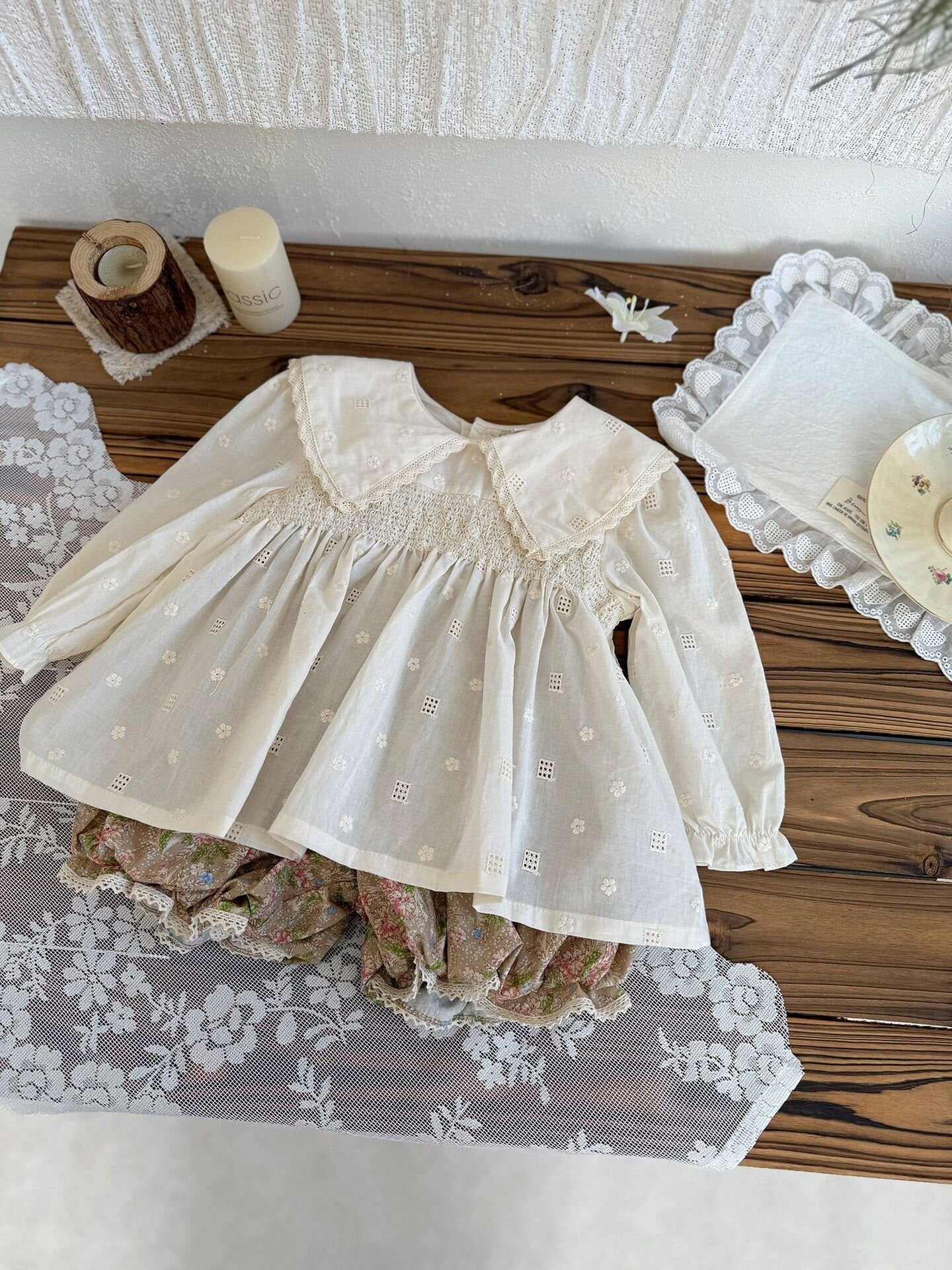 Lace Floral Lantern Shorts レース付花柄ランタンショーツ【mh0012114】