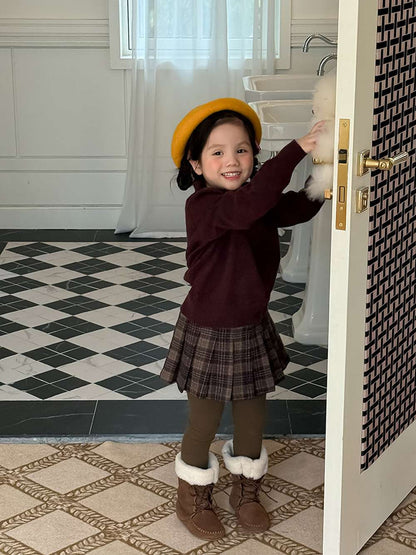 長袖ニットシャツ アルファベット刺繍 ポロシャツ【mh0011460】