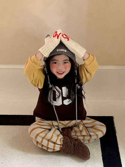 長袖スウェット | ナンバーロゴ | 裏起毛ラグランプルオーバー【mh0011473】