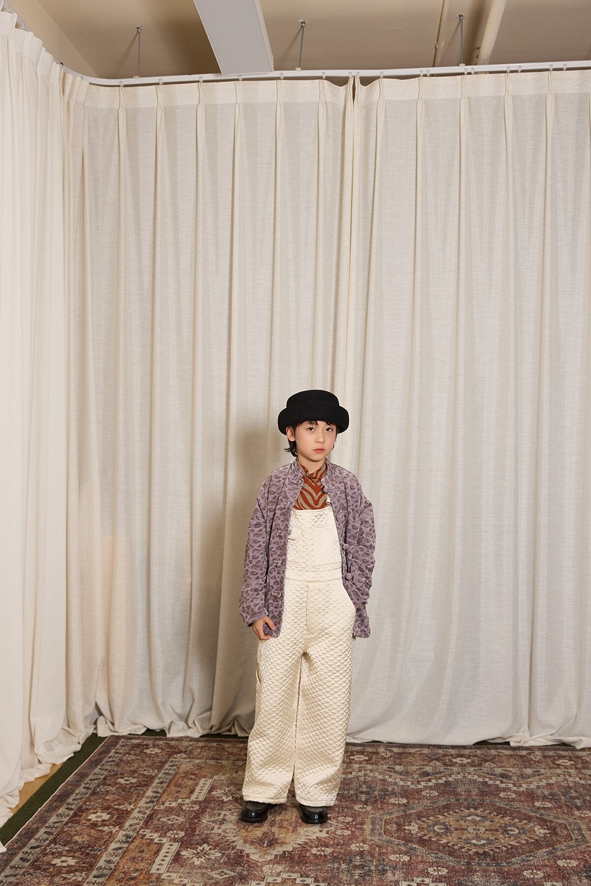 yummy&amp;rocky | Imported Quilted Cotton Warm Bib Pants [mh0020095]