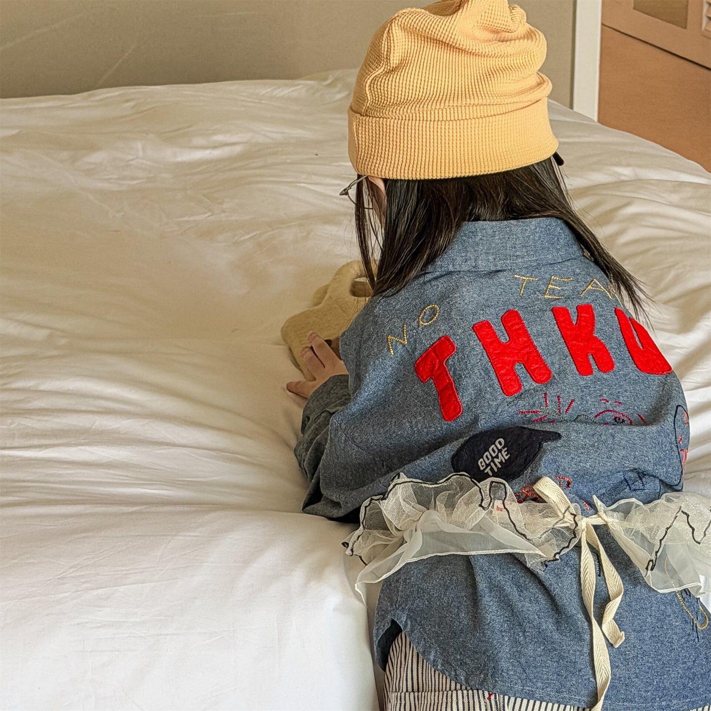 Embroidered Shirt Spring Top 刺繍 シャツ トップス【mh0012079】