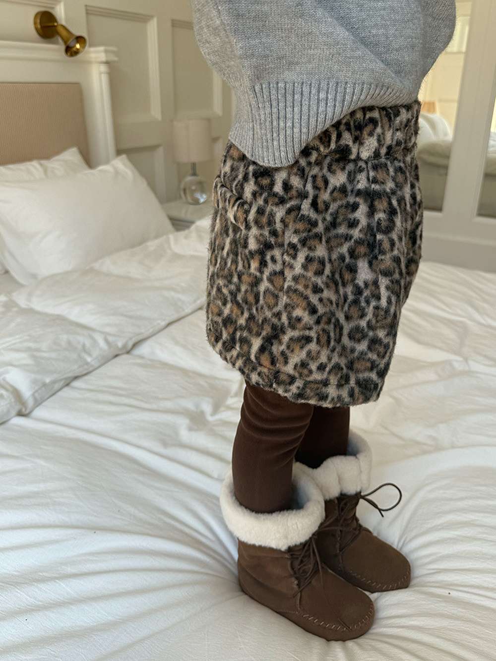 ショートパンツ レオパード柄 ウエストゴム ボトムス【mh0011454】