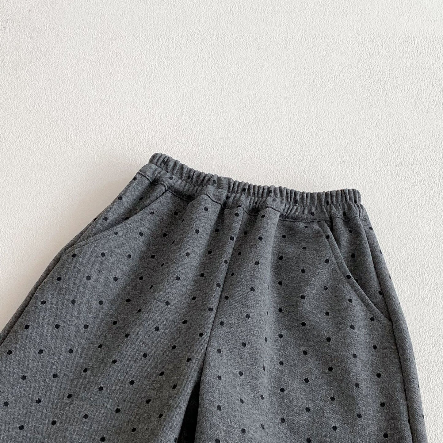 Conjunto de tres piezas de algodón con lunares [mh0012088]