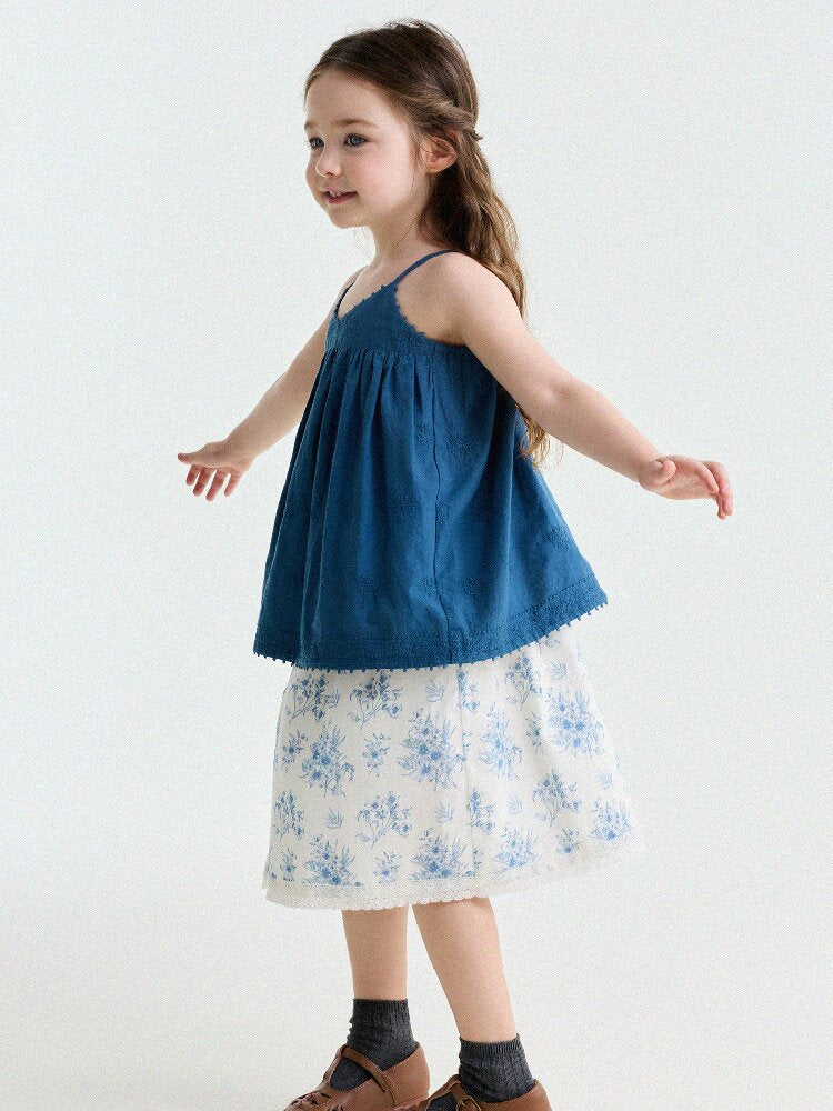 French Floral Lace Cotton Skirt レース ショートスカート【mh0013204】