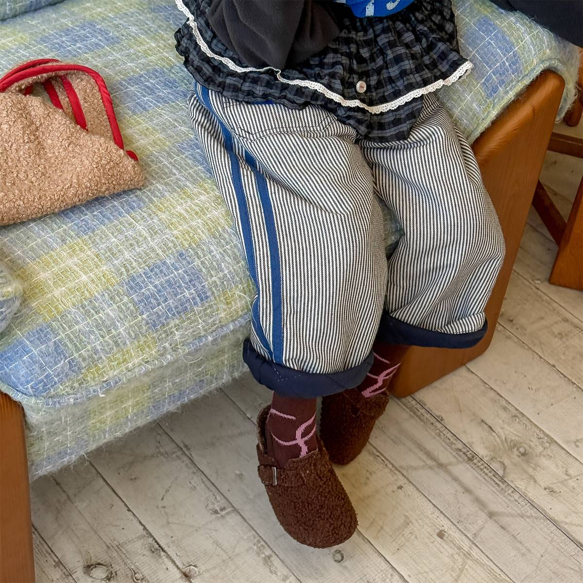 -デニムロングパンツ 裏キルティング 中綿入り ジーンズ 長ズボン【mh0011403】 - mamahalo shop - ロングパンツ・スウェットパンツ -  べビー服 - 子供服 - 男の子 - 女の子