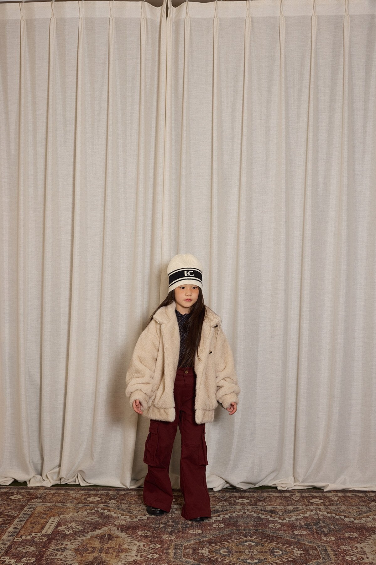 yummy&rocky | Thickened Brushed Denim Cargo Pants 裏起毛デニムカーゴベルボトム【mh0020094】