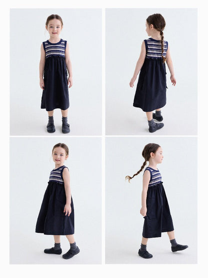 Cargo Pocket Cotton Dress ワークテイスト ノースリーブワンピース【mh0013195】