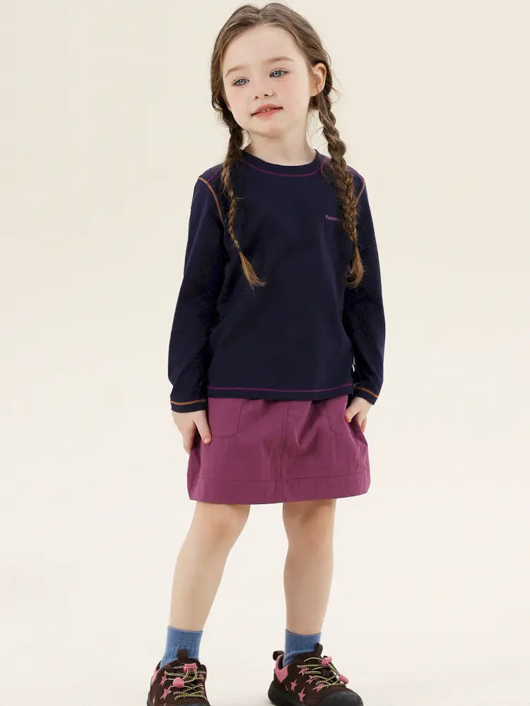 -切り替えステッチ長袖Tシャツ【mh0011300】 - mamahalo shop - 長袖Tシャツ -  べビー服 - 子供服 - 男の子 - 女の子