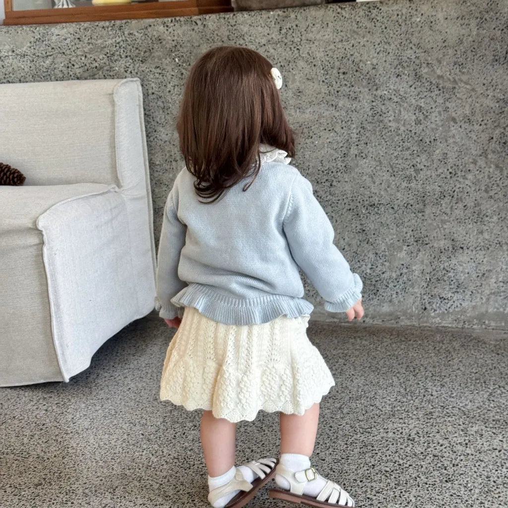 -クロシェ編みフリルニットンツインスカート【mh0011144】 - mamahalo shop - スカート -  べビー服 - 子供服 - 男の子 - 女の子