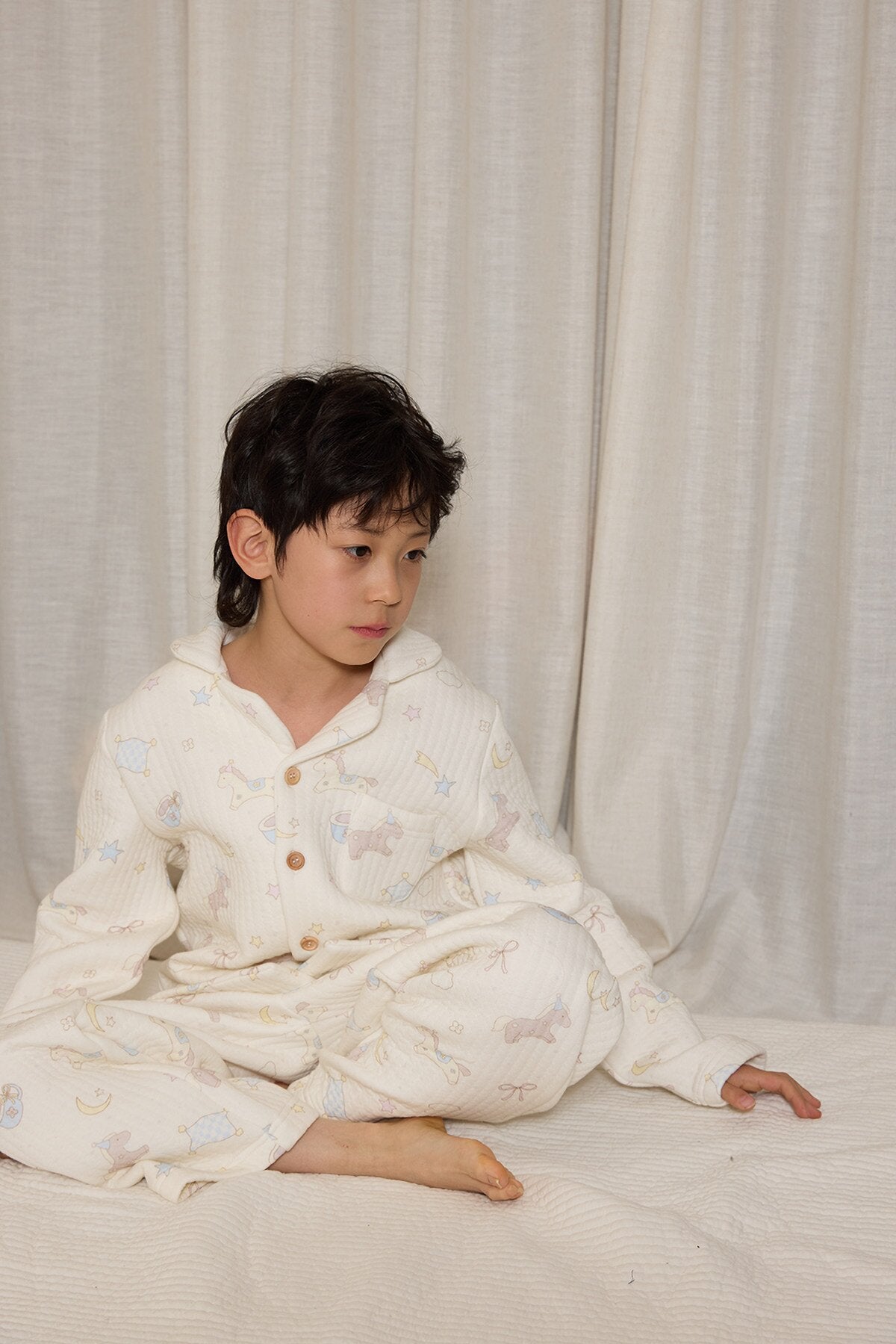 yummy&rocky | Cotton Embroidery Print Home Set コットン刺繍プリントルームウェア【mh0020096】