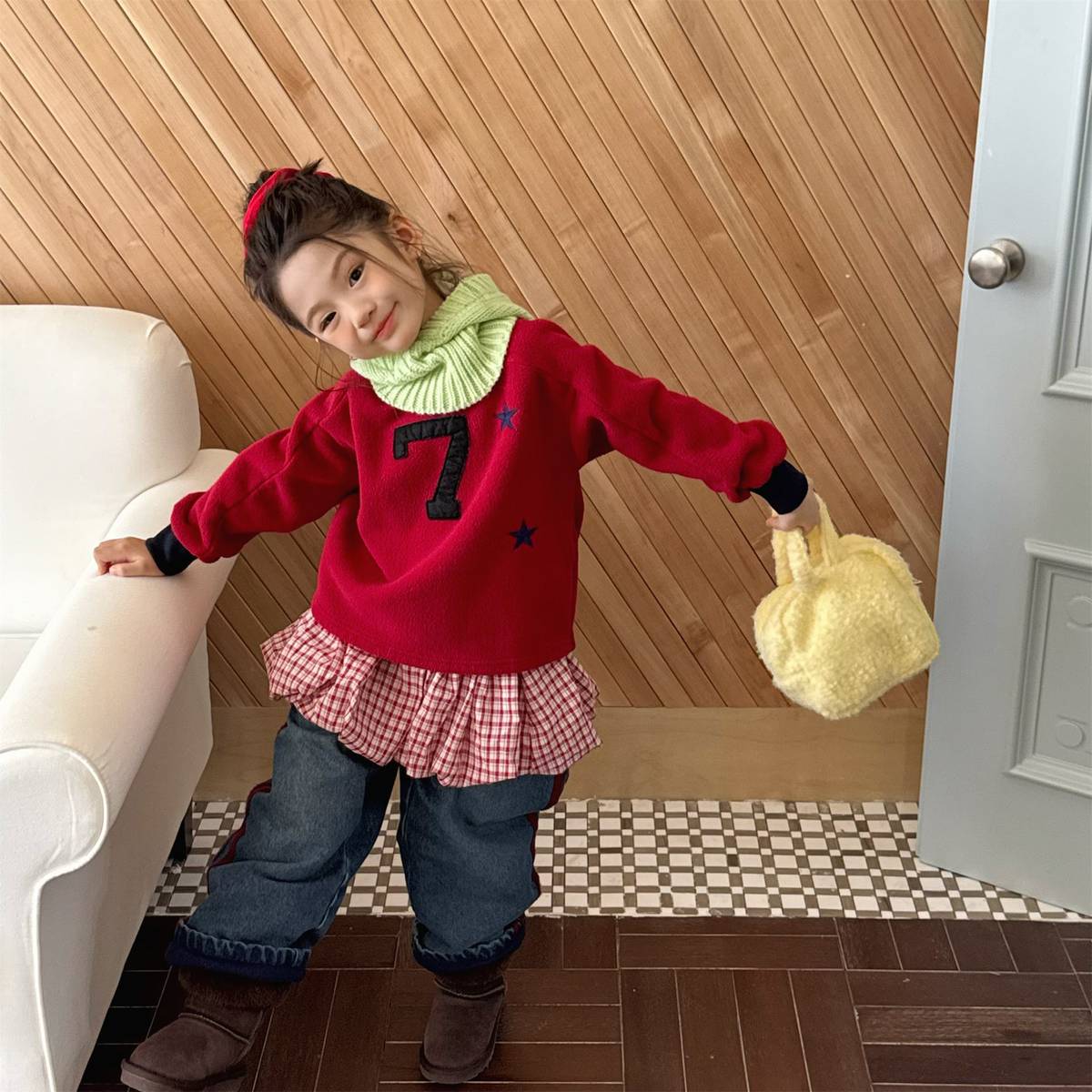 -デニムロングパンツ 裏キルティング 中綿入り ジーンズ 長ズボン【mh0011403】 - mamahalo shop - ロングパンツ・スウェットパンツ -  べビー服 - 子供服 - 男の子 - 女の子