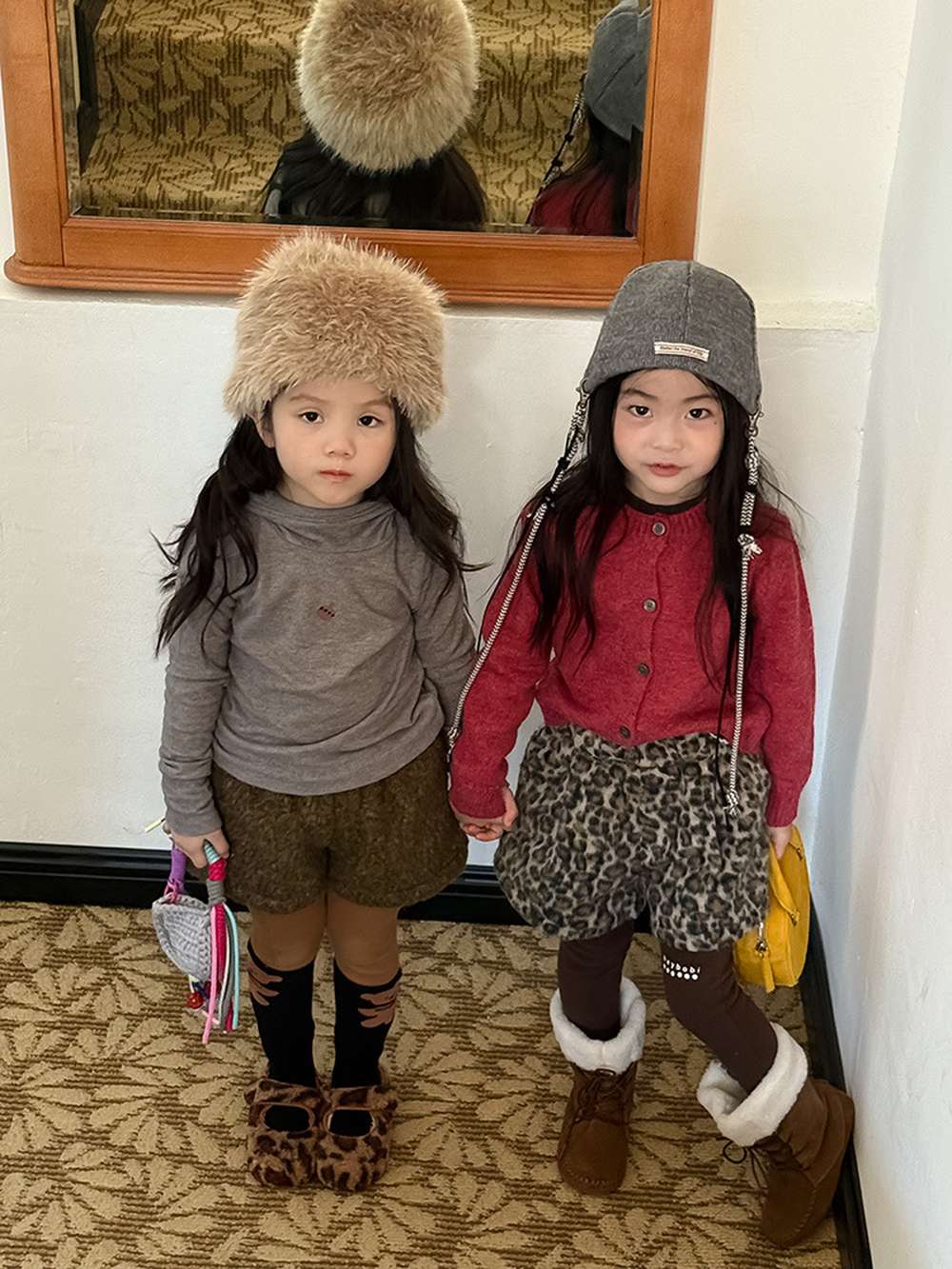 長袖ニットカーディガン 無地 コットンブレンド ベーシックセーター【mh0011461】