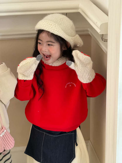 長袖スウェットパーカー 裏起毛 もこもこフード付 長袖フーディー 【mh0011457】