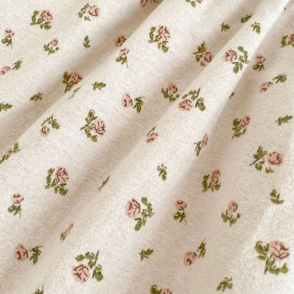 ベビー キッズ 花柄 レースフリル 丸襟 Aライン 長袖ワンピース ロンパース【mh0014452】