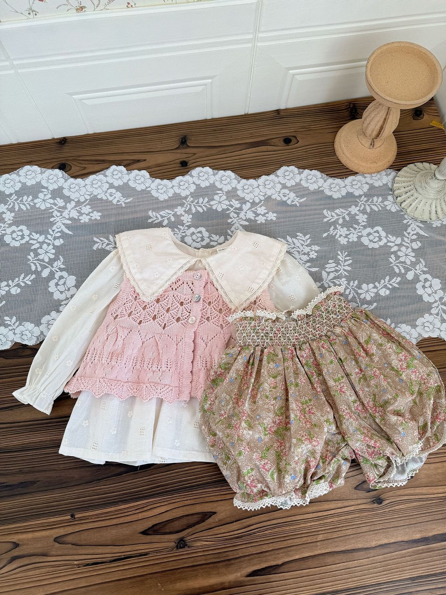 Lace Floral Lantern Shorts レース付花柄ランタンショーツ【mh0012114】