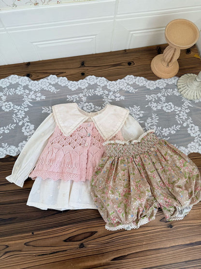 Lace Floral Lantern Shorts レース付花柄ランタンショーツ【mh0012114】