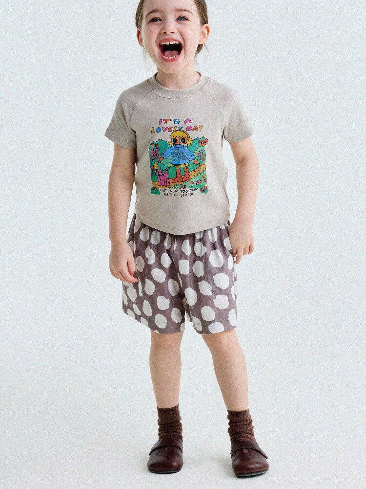 Polka Dot Cotton Linen Breathable Shorts ドット柄 ショートパンツ【mh0013206】
