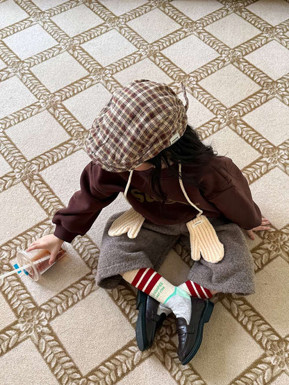 裏起毛長袖トレーナー | ロゴプリントビッグシルエット | オーバーサイズスウェット【mh0011466】